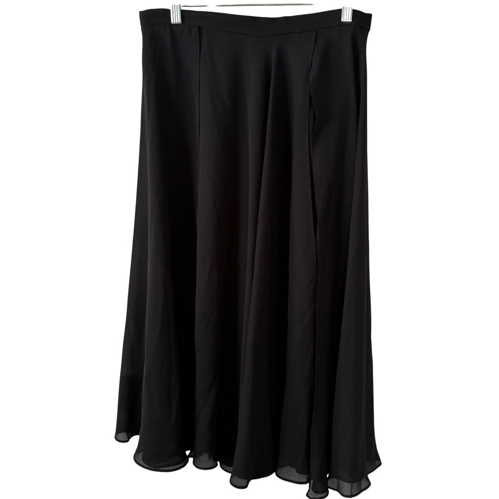 A.J. Bari Women's Vintage Black Sheer‎ Layered Skirt in Size 12